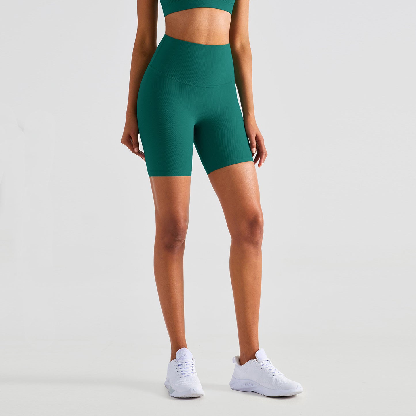 Five Point Cycling Pants Slim And High Waisted