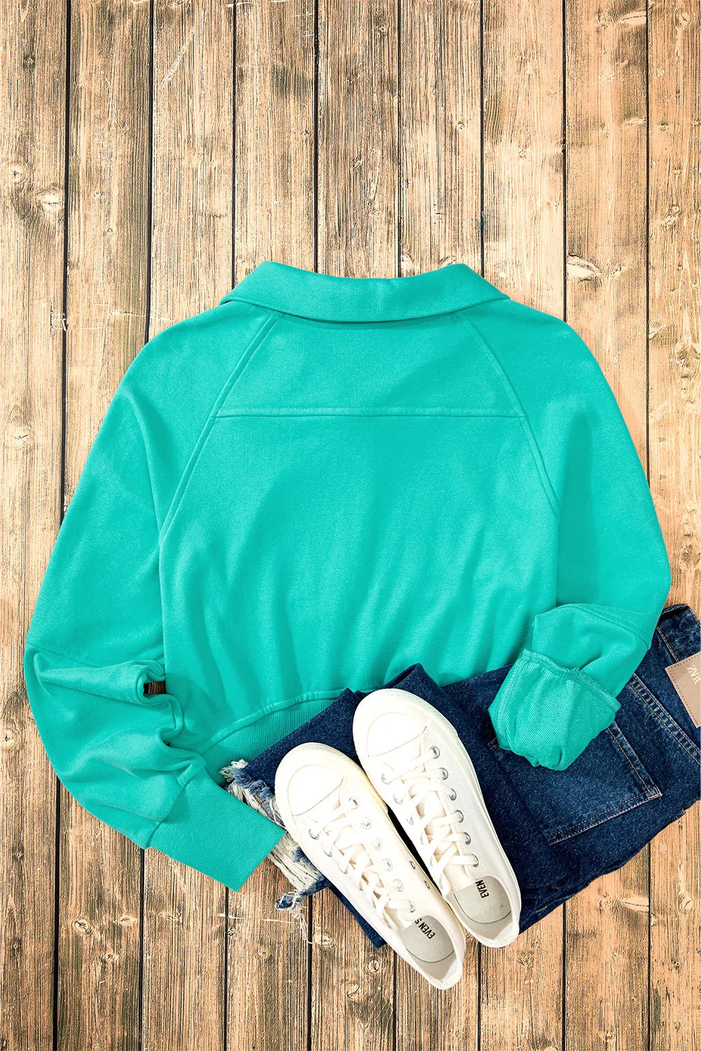 Half Zip Long Sleeve Sweatshirt