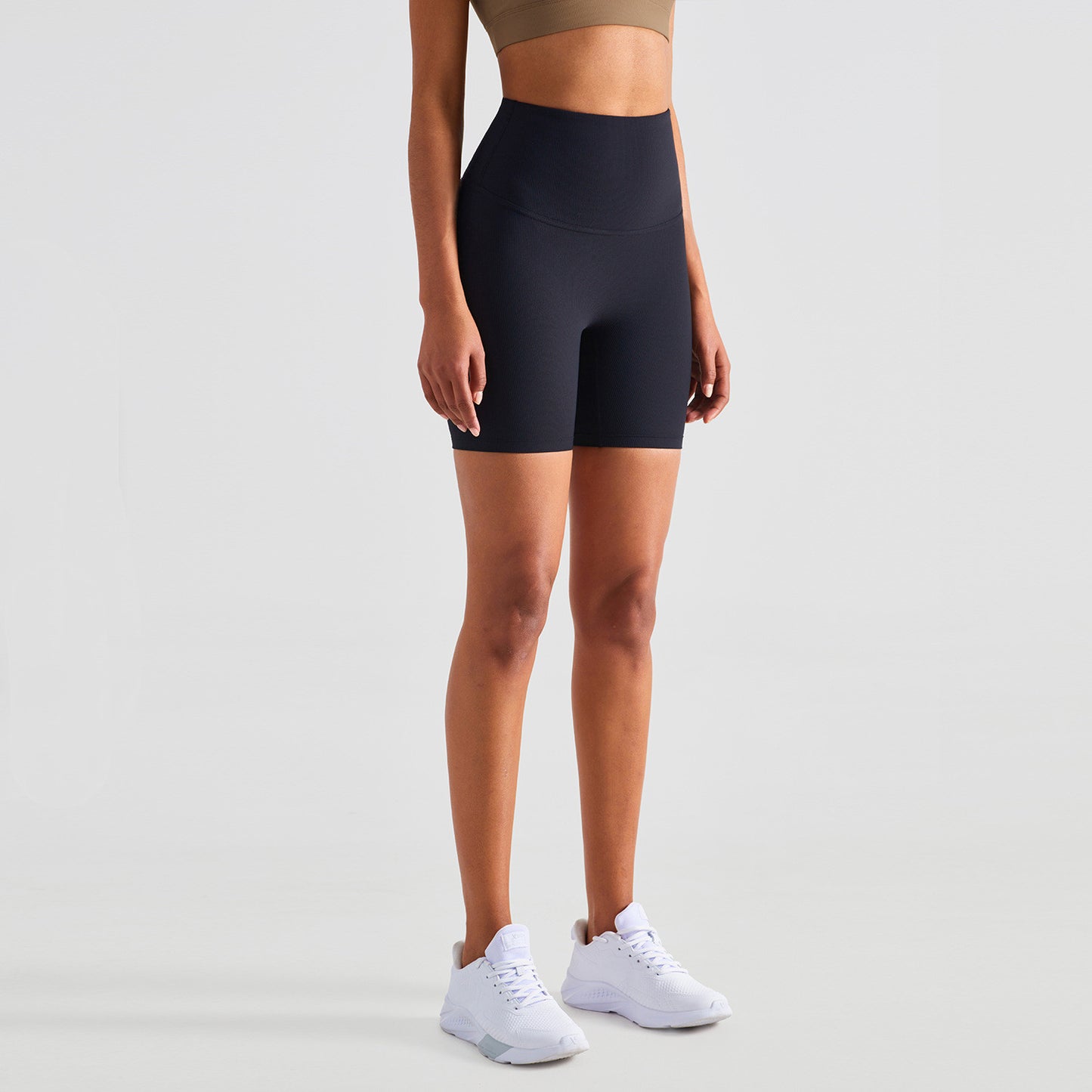 Five Point Cycling Pants Slim And High Waisted