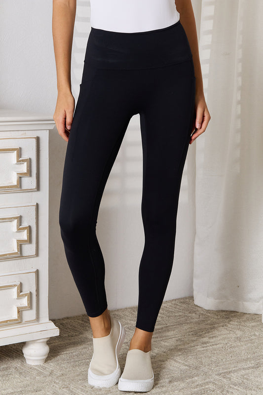 Basic Wide Waistband Sports Leggings